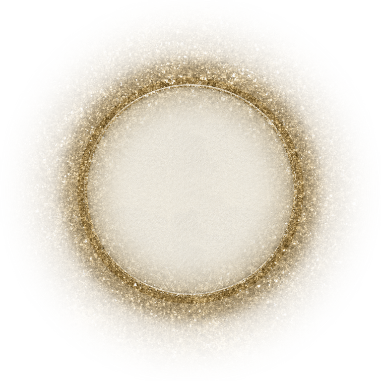 Glittering glitter circle