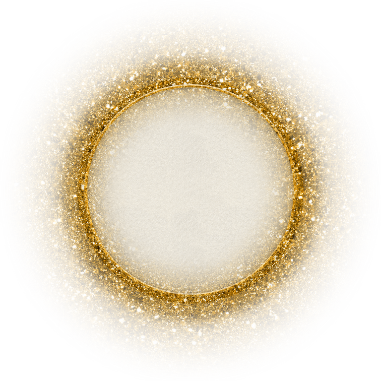 Glittering glitter circle