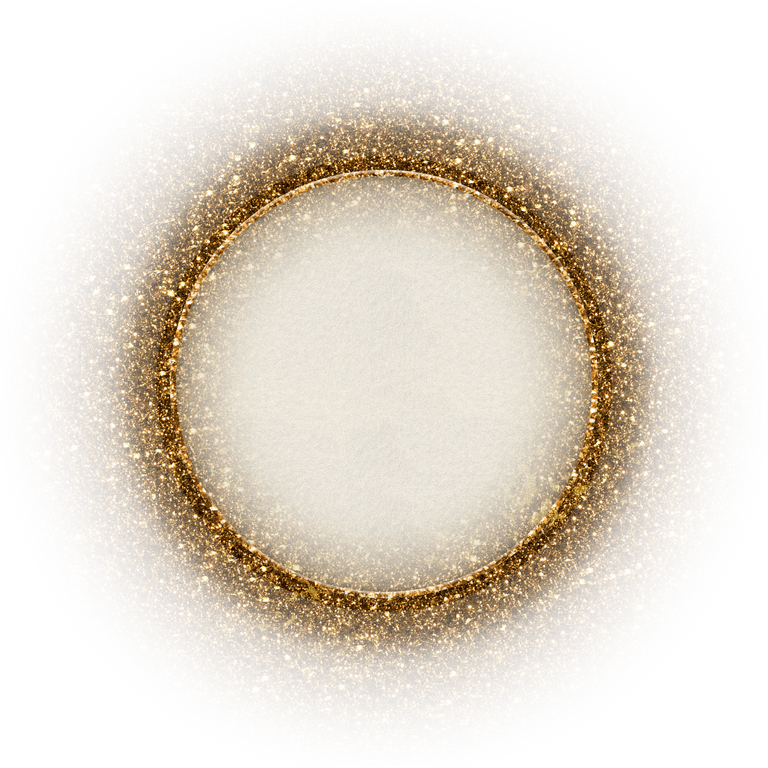 Glittering glitter circle